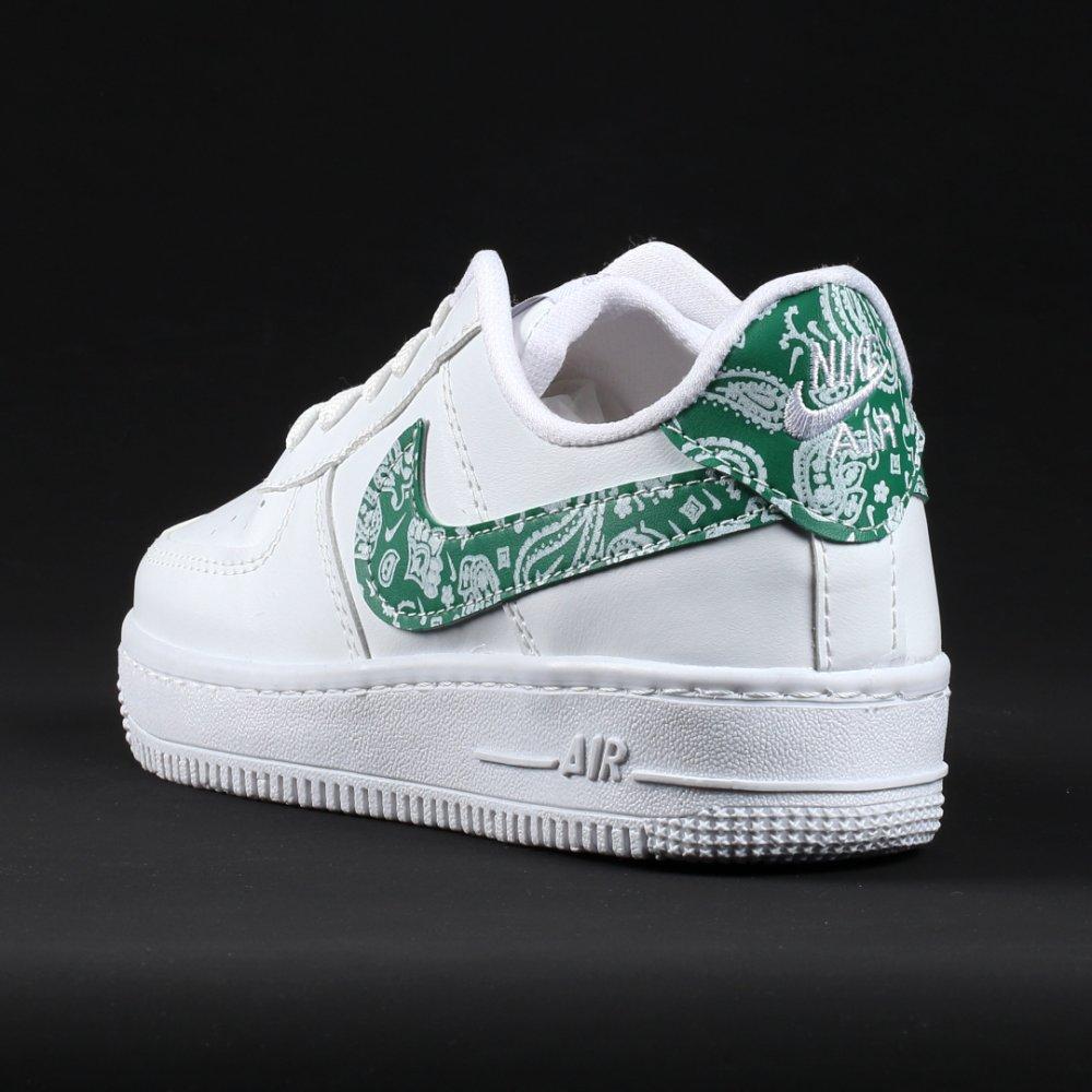 Nike Airforce Desenli Beyaz Yeşil