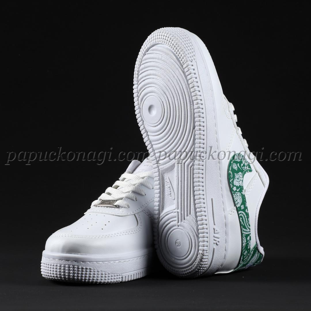 Nike Airforce Desenli Beyaz Yeşil