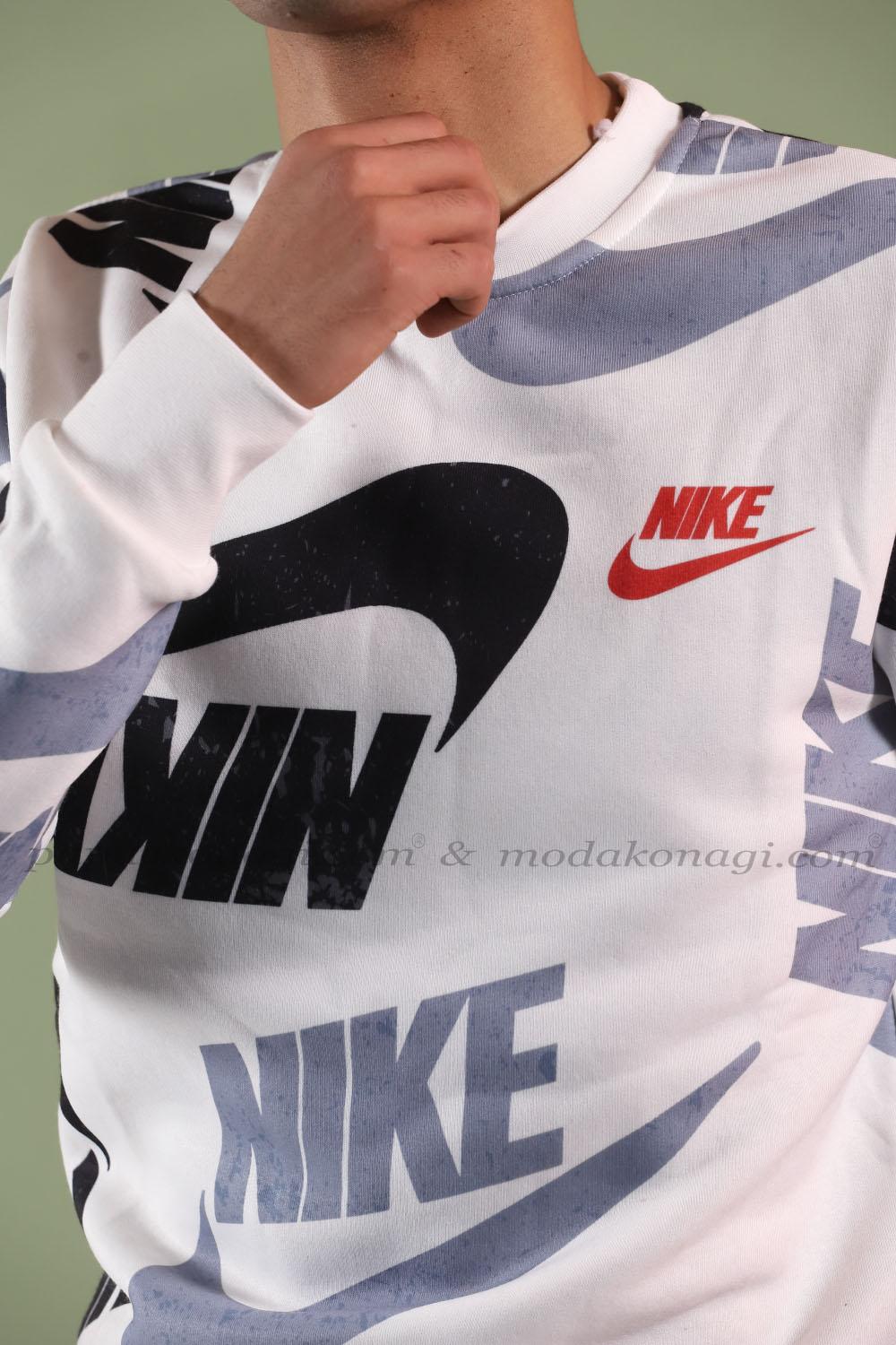 Nike Sweatshirt Dijital 2 iplik Siyah Papuc Kona