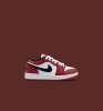 Sezon Sonu - Nike Air Jordan Kısa Çocuk Beyaz Kırmızı Siyah