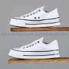 Converse Kalın Taban Kısa Beyaz