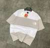 The North Face Çift Renkli Oversize Tshirt Beyaz Gri