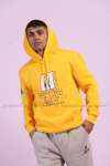 LA Kapşonlu Sweatshirt 3 İplik  Sarı