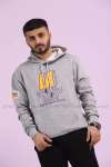 LA Kapşonlu Sweatshirt 3 İplik  Gri