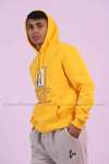 LA Kapşonlu Sweatshirt 3 İplik  Sarı