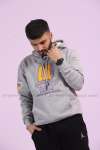 LA Kapşonlu Sweatshirt 3 İplik  Gri