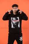 Laboum Kapşonlu Sweatshirt 3 İplik  Siyah