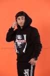 Laboum Kapşonlu Sweatshirt 3 İplik  Siyah