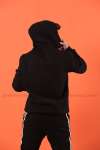 Laboum Kapşonlu Sweatshirt 3 İplik  Siyah