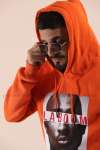 Laboum Kapşonlu Sweatshirt 3 İplik  Turuncu