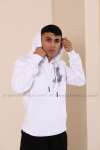 Lakers Kapşonlu Sweatshirt 3 İplik  Beyaz