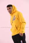 Lakers Kapşonlu Sweatshirt 3 İplik  Sarı