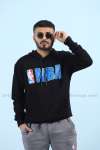 NBA Kapşonlu Sweatshirt 3 İplik  Siyah