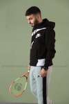 Nike Kapşonlu Sweatshirt Büyük Logo 3 İplik  Siyah