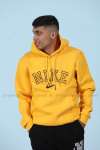 Nike Kapşonlu Sweatshirt Kol şerit 3 İplik  Sarı