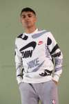 Nike Sweatshirt Dijital 2 iplik  Beyaz