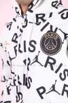 Paris Kapşonlu Sweatshirt Dijital 3 İplik  Beyaz