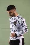 Paris Sweatshirt Dijital 2 iplik  Beyaz