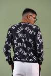 Paris Sweatshirt Dijital 2 iplik  Siyah