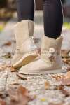 Ugg Krem Düğmeli