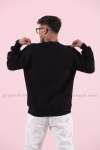 USA Sweatshirt 3 İplik  Siyah