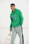 Yankees Kapşonlu Sweatshirt 3 İplik  Yeşil