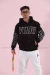 Your Kapşonlu Sweatshirt 3 İplik  Siyah