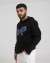 Yankees Kapşonlu Sweatshirt 3 İplik  Siyah