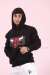 Chicago Kapşonlu Sweatshirt 3 İplik  Siyah