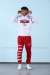 Chicago Old School Kapşonlu Sweatshirt 3 İplik  Beyaz