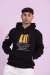 LA Kapşonlu Sweatshirt 3 İplik  Siyah