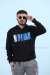 NBA Kapşonlu Sweatshirt 3 İplik  Siyah