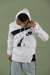 Nike Kapşonlu Sweatshirt Büyük Logo 3 İplik  Beyaz