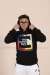 Nort Face Kapşonlu Sweatshirt 3 İplik  Siyah