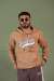 Yankees Kapşonlu Sweatshirt 3 İplik  Bej