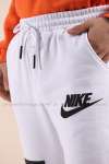 Nike Paça Yazılı Eşofman Altı  Beyaz