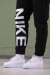 Nike Paça Yazılı Eşofman Altı  Siyah