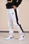 Nike Şeritli Eşofman Altı  Beyaz