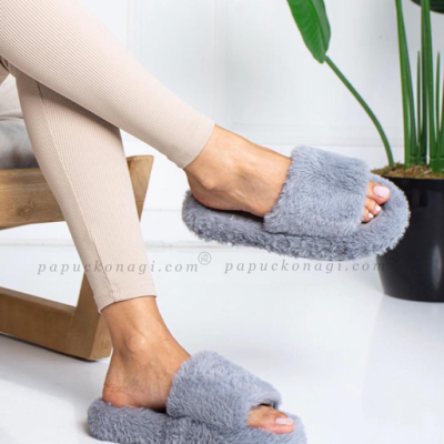 Ugg Puff Terlik Gri Ugg Puff Terlik Gri