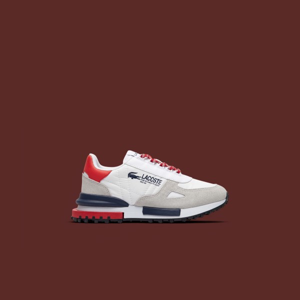 Lacoste Elite Çocuk Bej Kırmızı Lacoste Elite Çocuk Bej Kırmızı