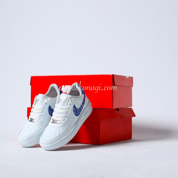 Nike Airforce Desenli Beyaz Mavi Nike Airforce Desenli Beyaz Mavi