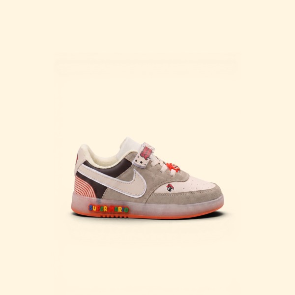 Nike Airforce Super Mario Çocuk Bej Krem Nike Airforce Super Mario Çocuk Bej Krem