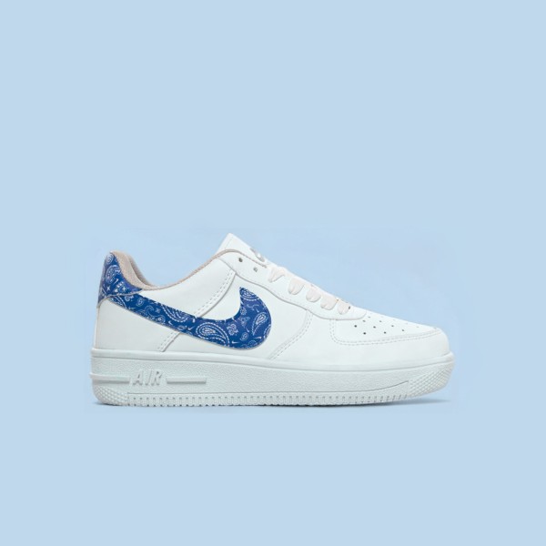 Outlet - Nike Airforce Desenli Beyaz Mavi Outlet - Nike Airforce Desenli Beyaz Mavi