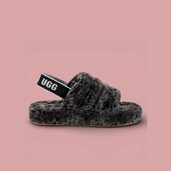 Outlet - UGG Puff Terlik Gri Outlet - UGG Puff Terlik Gri