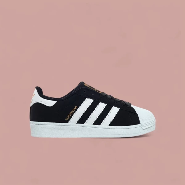Sezon Sonu - Adidas Superstar Siyah Beyaz Nubuk Sezon Sonu - Adidas Superstar Siyah Beyaz Nubuk