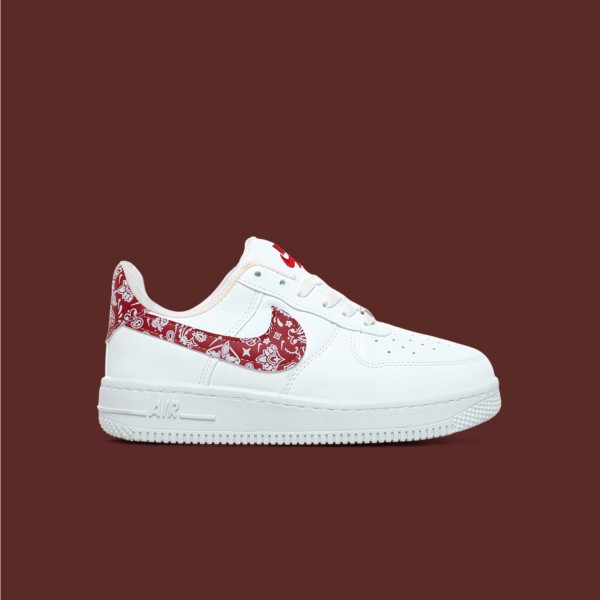 Sezon Sonu - Nike Airforce Desenli Beyaz Kırmızı Sezon Sonu - Nike Airforce Desenli Beyaz Kırmızı