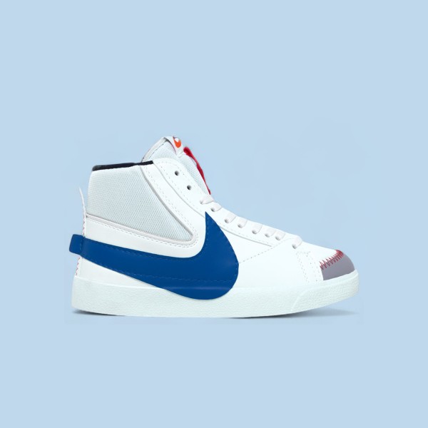 Sezon Sonu - Nike Blazer Jumbo Beyaz Mavi Sezon Sonu - Nike Blazer Jumbo Beyaz Mavi